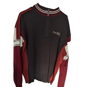 Private member, quarter zipper sweater, 59 cotton 50 acrylic,